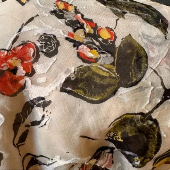 Grey Jason Wu Silk Dress Spaghetti Straps Midi Ruffles Tiered Cream 8 - Picture 15 of 15